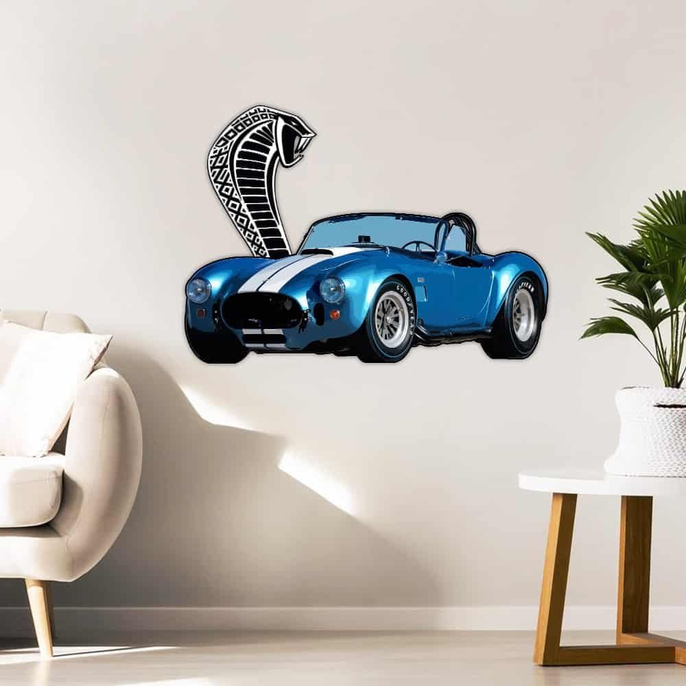 Shelby Cobra Hanging Metal Sign PS593MS