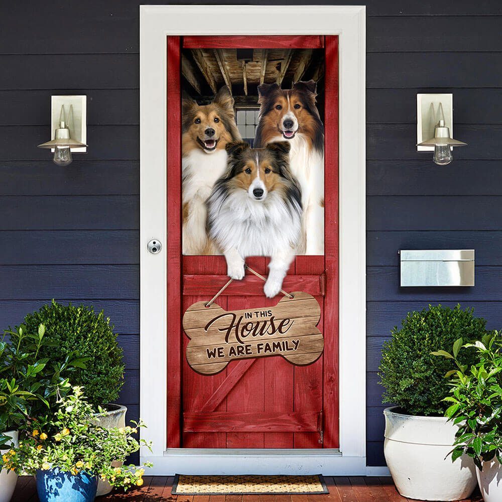 Shetland Sheepdog. Sheltie. We Are Family Door Cover