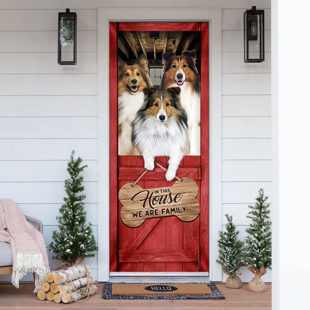 Shetland Sheepdog. Sheltie. We Are Family Door Cover