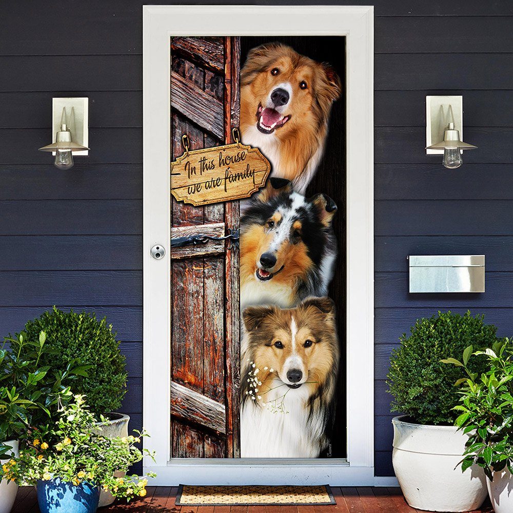 Shetland Sheepdog. Sheltie Door Cover