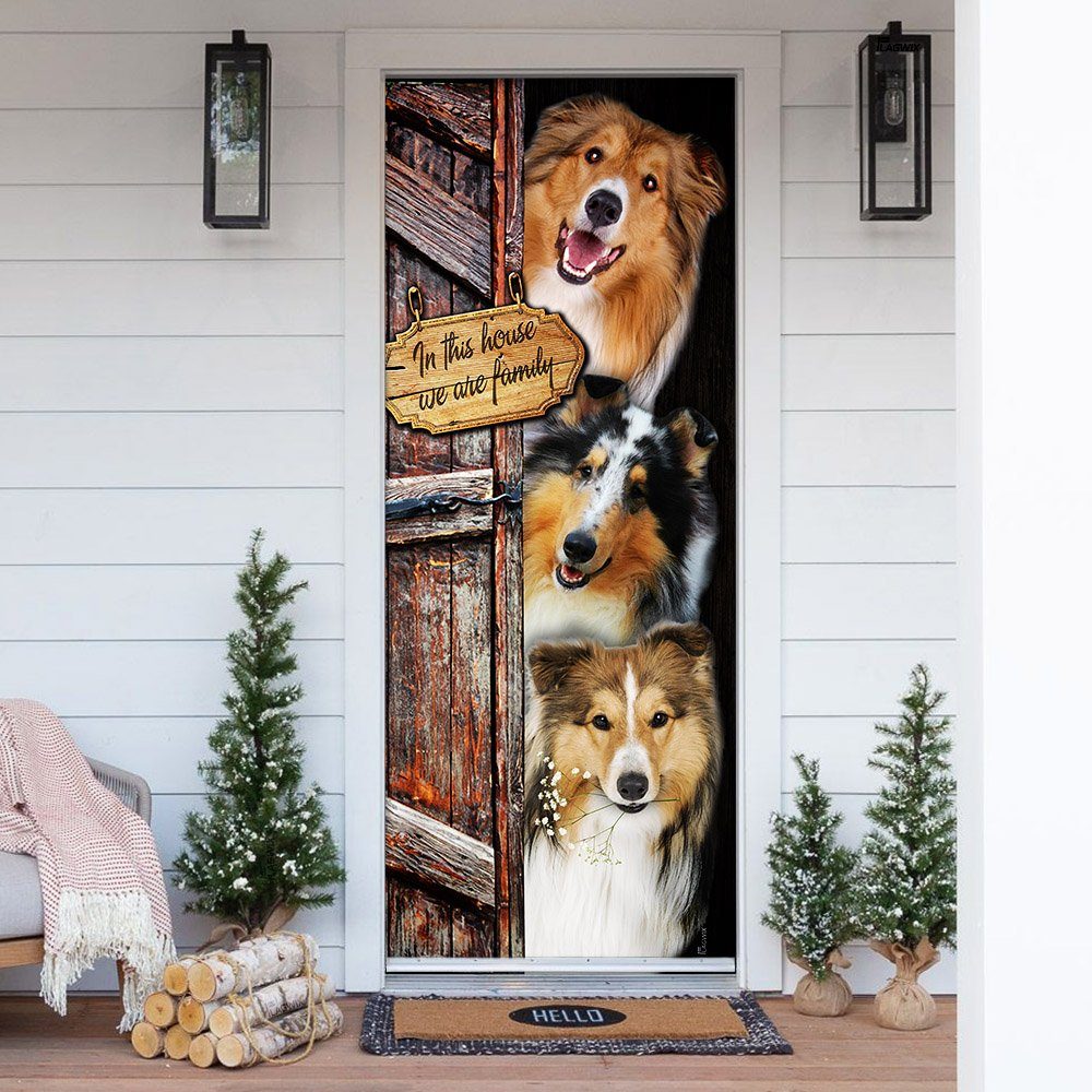 Shetland Sheepdog. Sheltie Door Cover