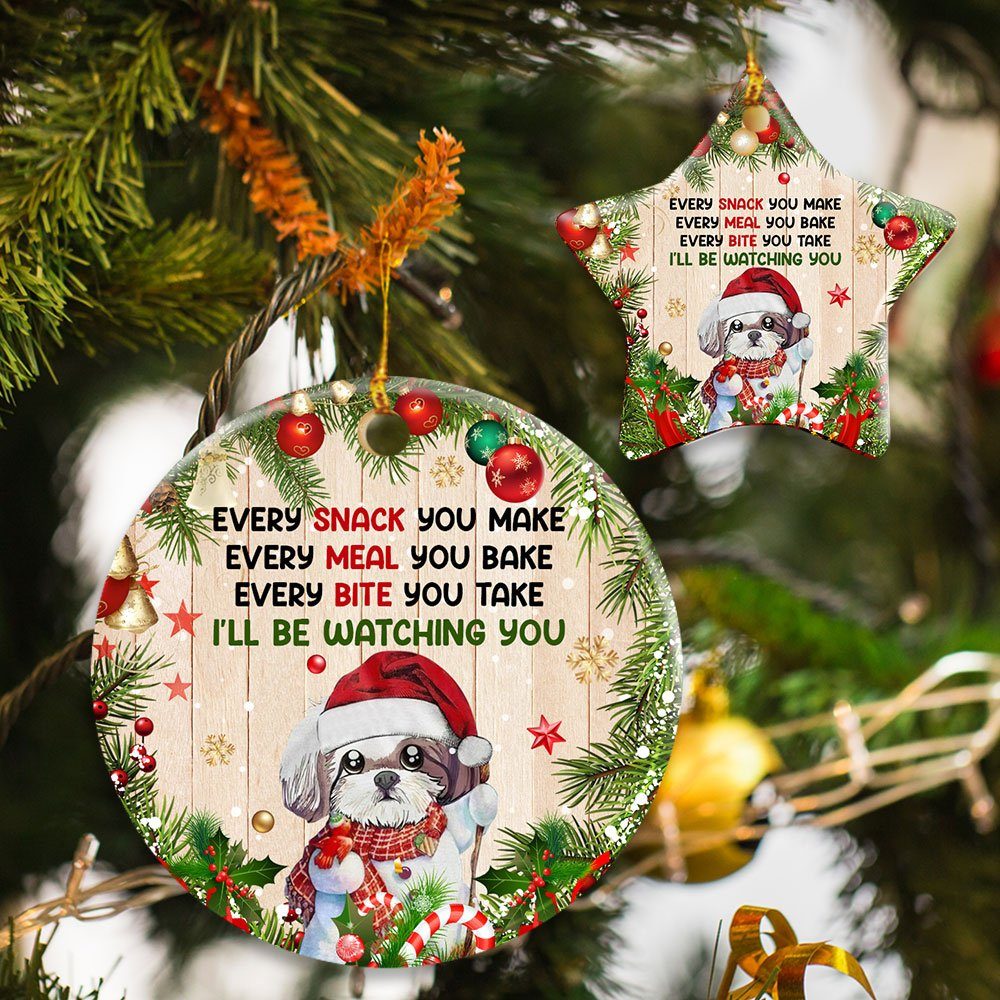 Shih Tzu Ceramic Ornament