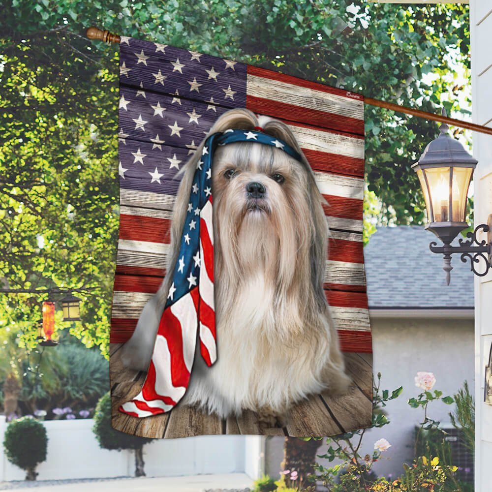 Shihtzu Dog Flag Charming Dog NTB216Fv26