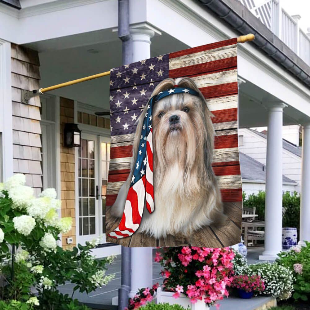 Shihtzu Dog Flag Charming Dog NTB216Fv26