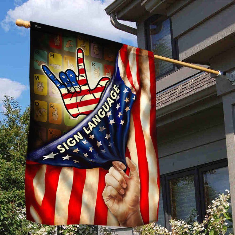 Sign Language American Flag MLH2047F