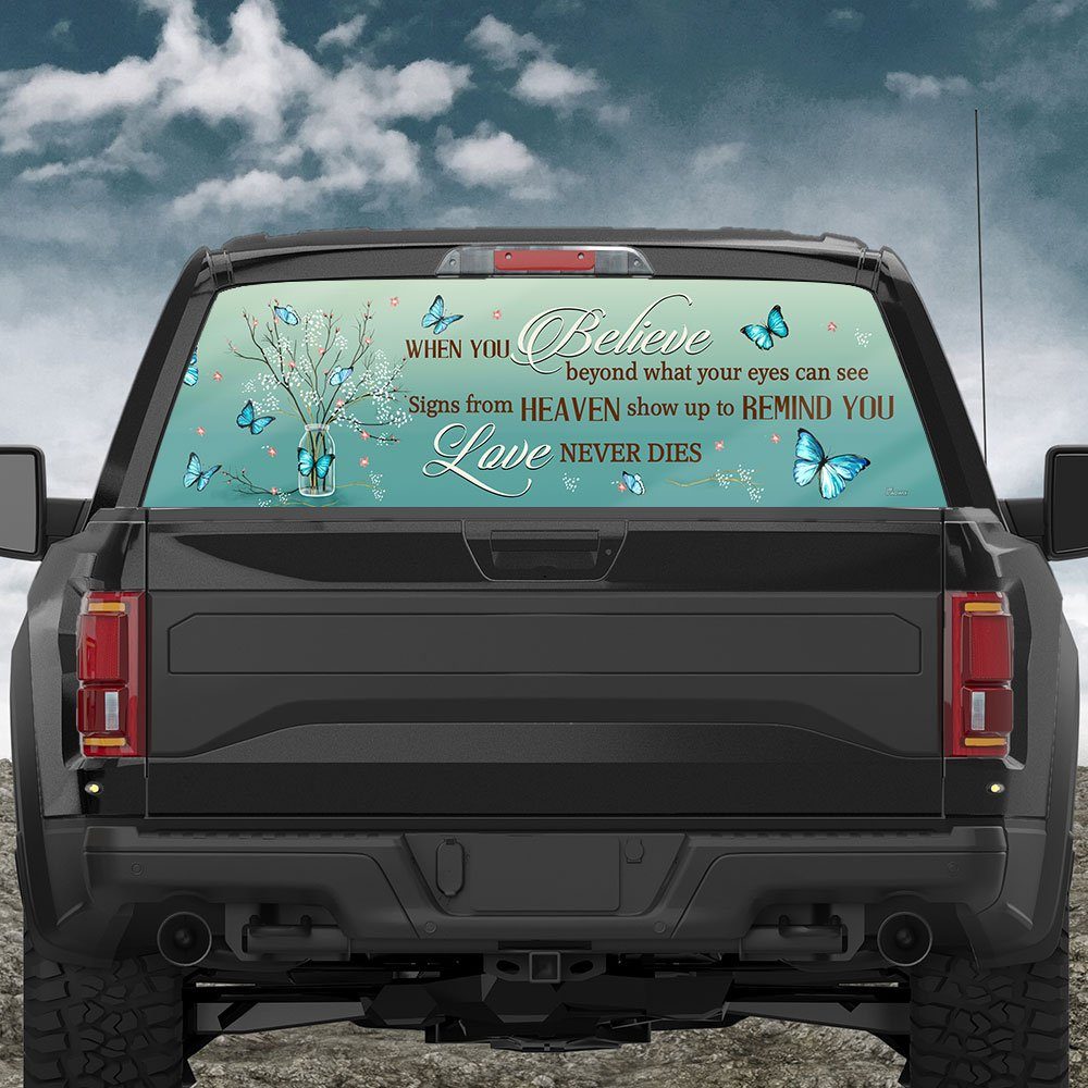 Signs From Heaven Butterfly Rear Window Decal TRN1125CD