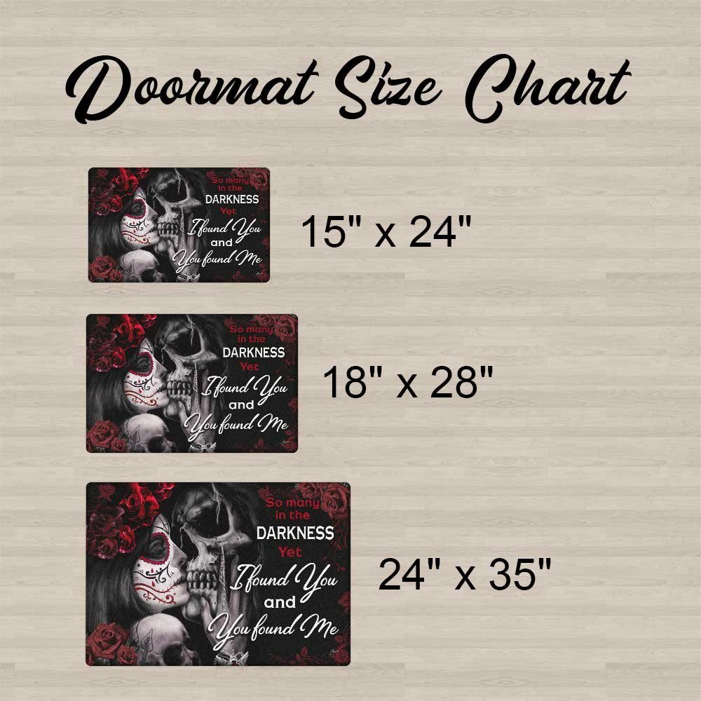 Skull Love Doormat Yet I Found You & You Found Me DBD2855DM
