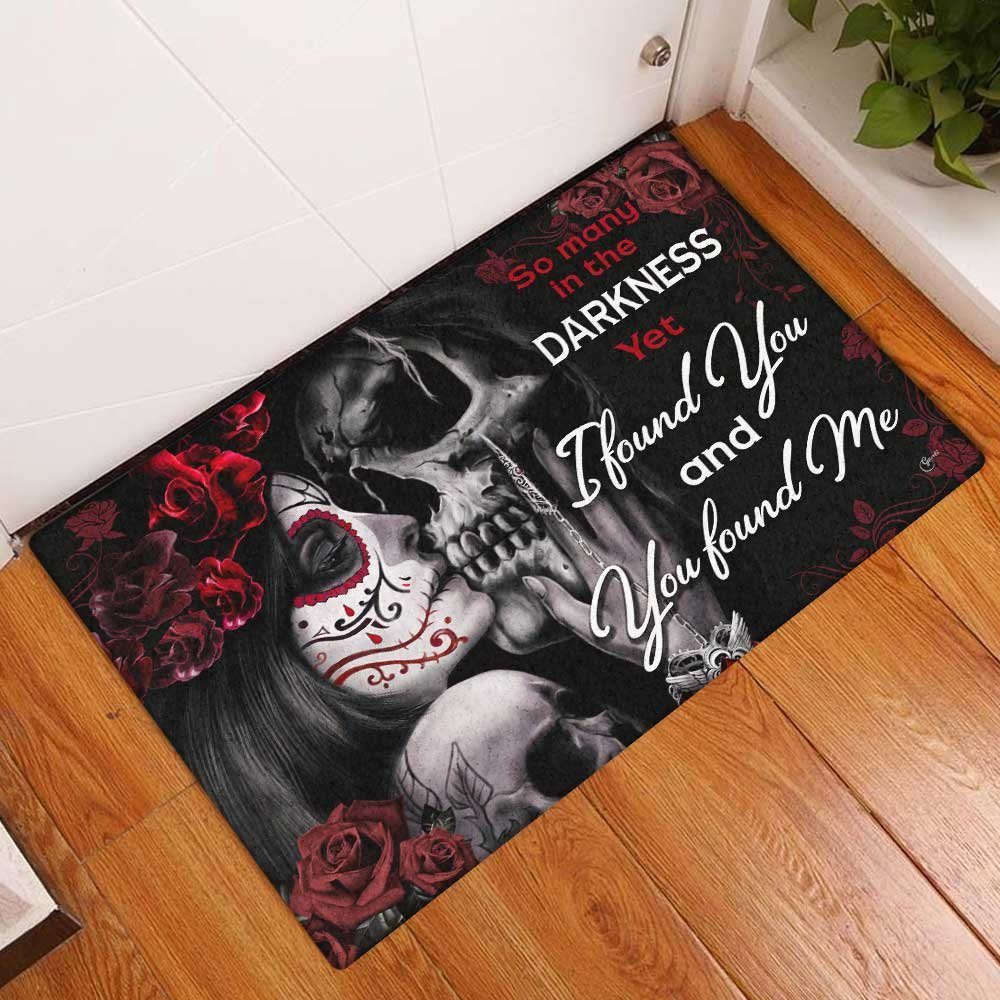 Skull Love Doormat Yet I Found You & You Found Me DBD2855DM