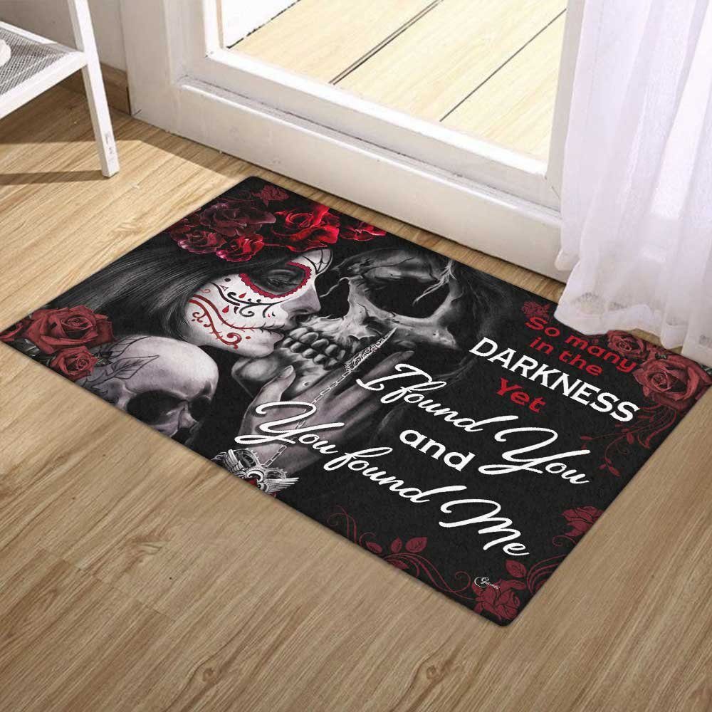 Skull Love Doormat Yet I Found You & You Found Me DBD2855DM