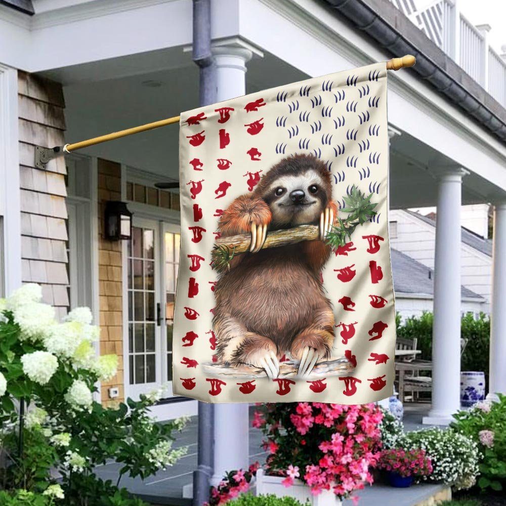 Sloth American Flag