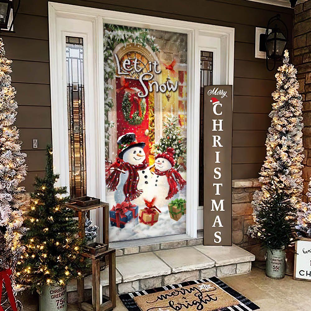 Snowman Christmas. Let It Snow Door Cover THH3447D