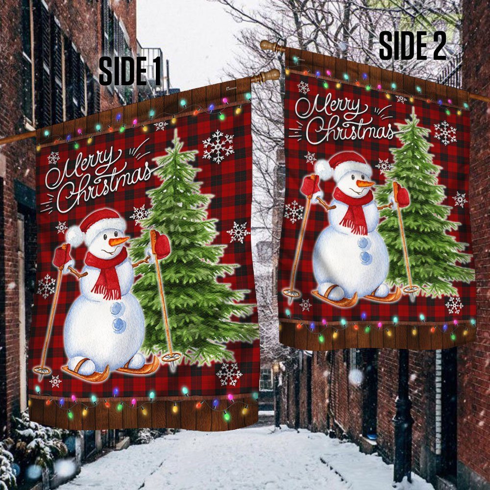 Snowman Christmas Flag Merry Christmas TQN569F