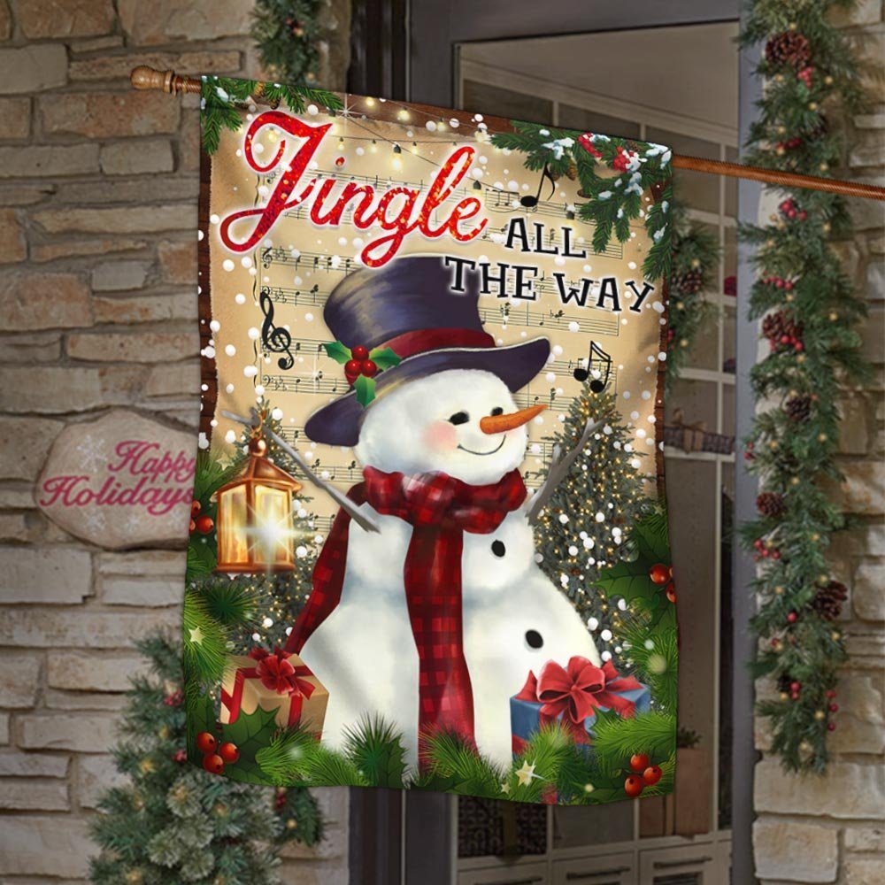 Snowman Flag Jingle All The Way DBD3063F