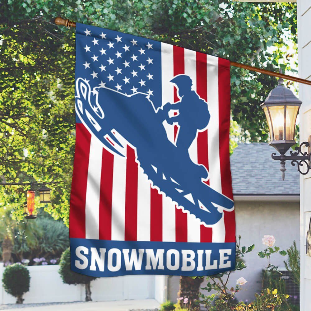 Snowmobile American Flag MLN809F