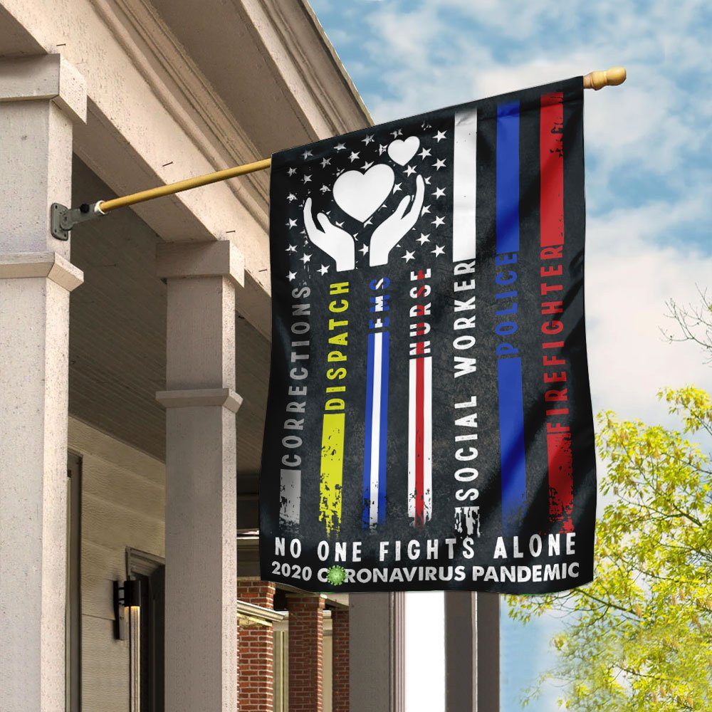 Social Worker – No One Fiights Alone Flag