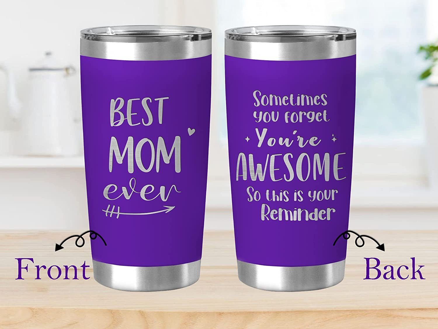 Sometimes You Forget You’re Awesome – Gift For Mom Laser Engrave 20 Oz Tumbler