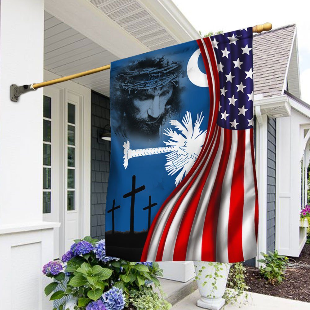 South Carolina American Flag Jesus South Carolina DBD3272Fv1