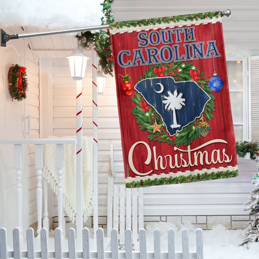 South Carolina Christmas Flag Merry Christmas LNT626Fv5