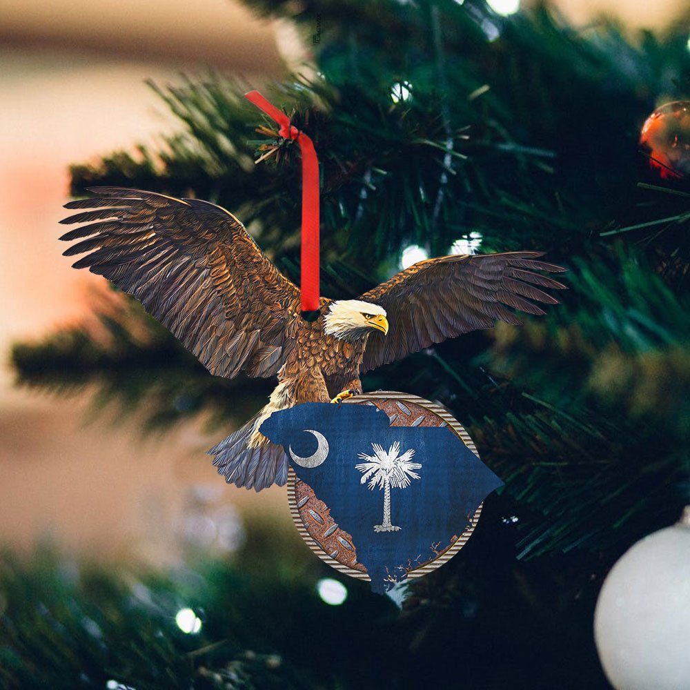 South Carolina Christmas Ornament Patriotic Eagle QNK20Ov4