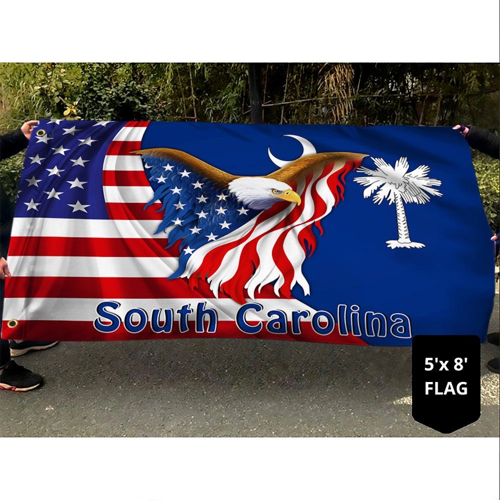 South Carolina Eagle Grommet Flag MLH1774GF