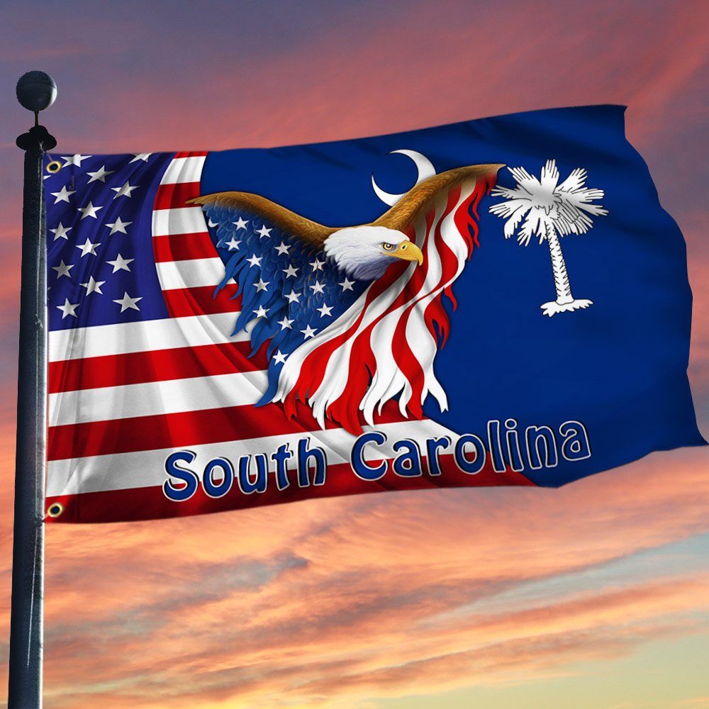 South Carolina Eagle Grommet Flag MLH1774GF