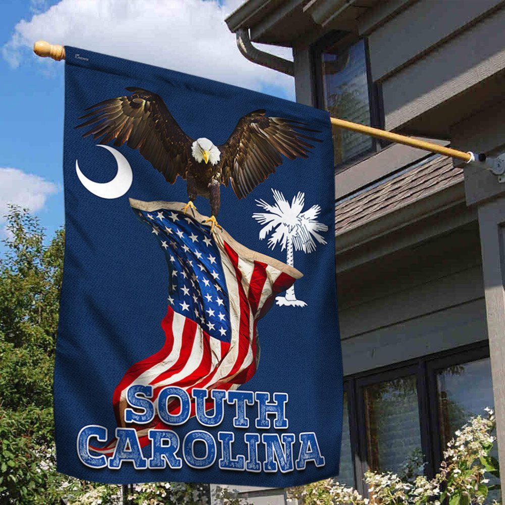 South Carolina Eagle U.S Flag MLN267F