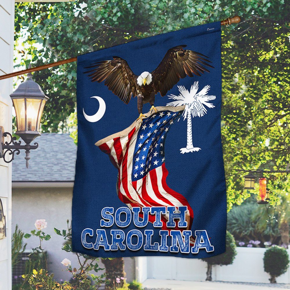 South Carolina Eagle U.S Flag MLN267F