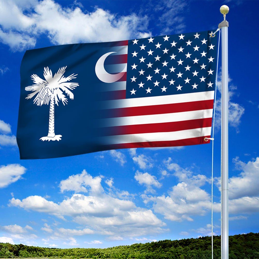 South Carolina Flag South Carolina American Grommet Flag QTR213GFv1