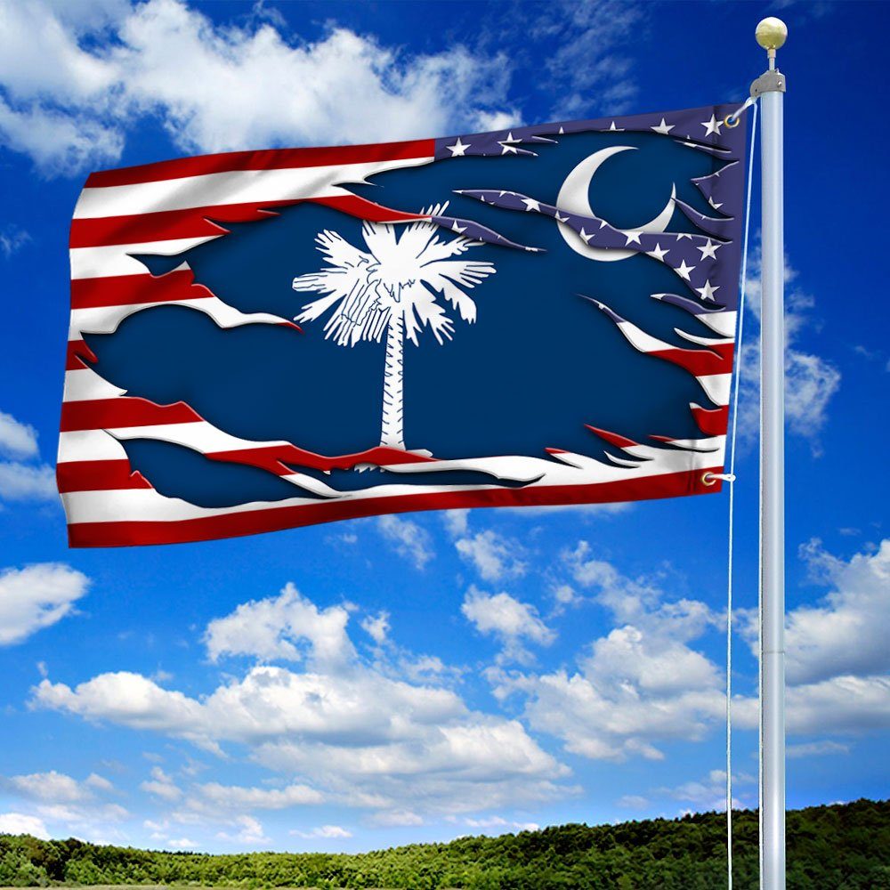 South Carolina Flag South Carolina American Grommet Flag QTR217GF