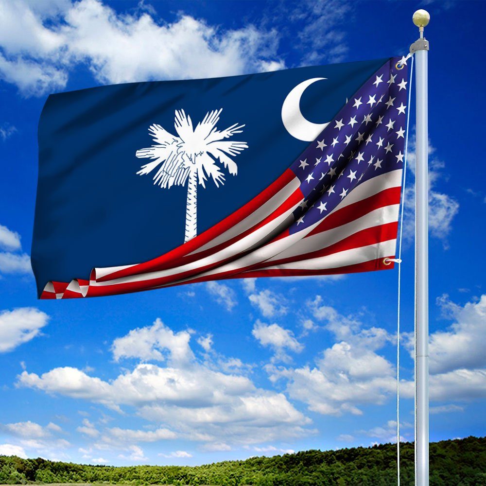 South Carolina Flag South Carolina American Grommet Flag QTR293GF