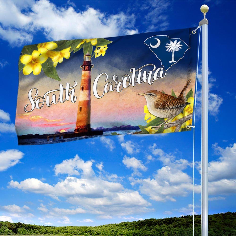 South Carolina Flag Yellow Jessamine Carolina LNT255GF