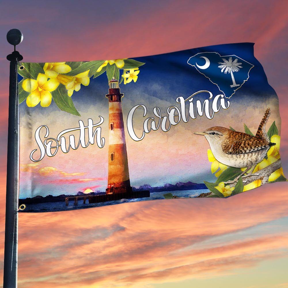 South Carolina Flag Yellow Jessamine Carolina LNT255GF