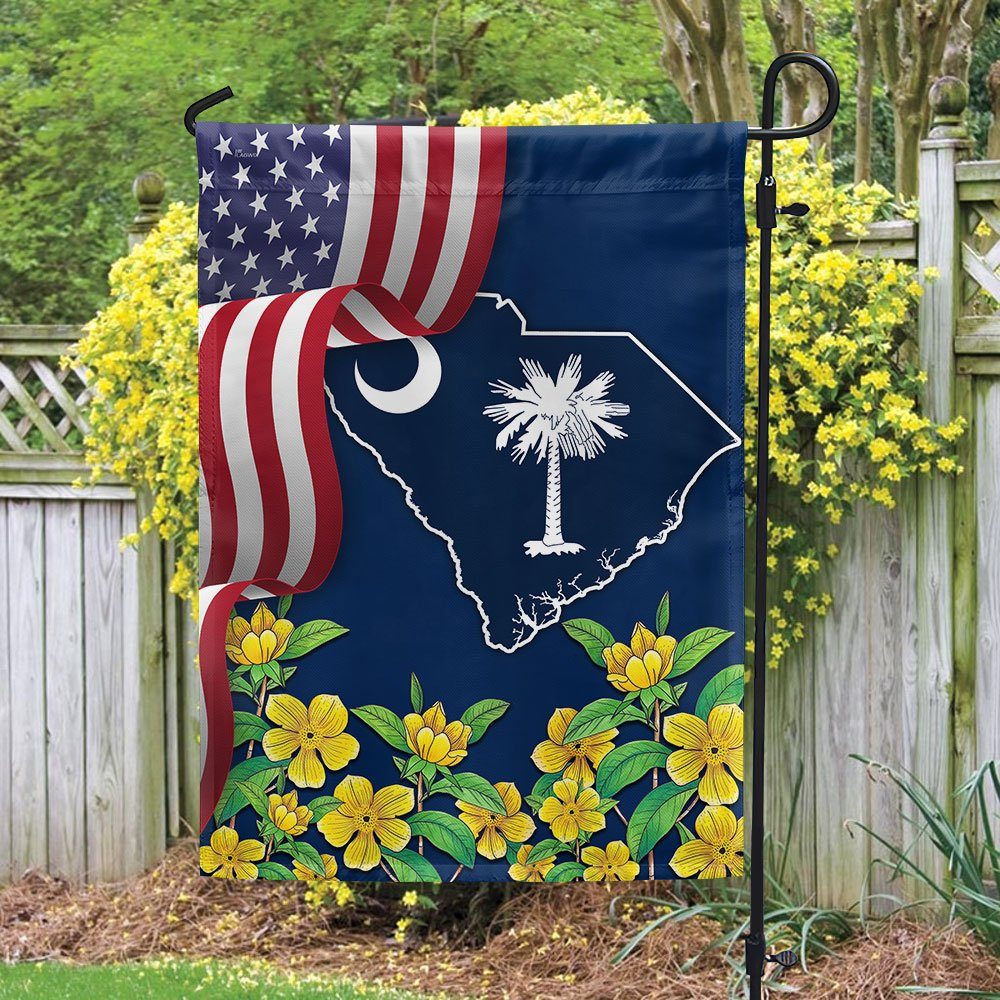 South Carolina Yellow Jessamine Flower Flag MLN1111Fv5