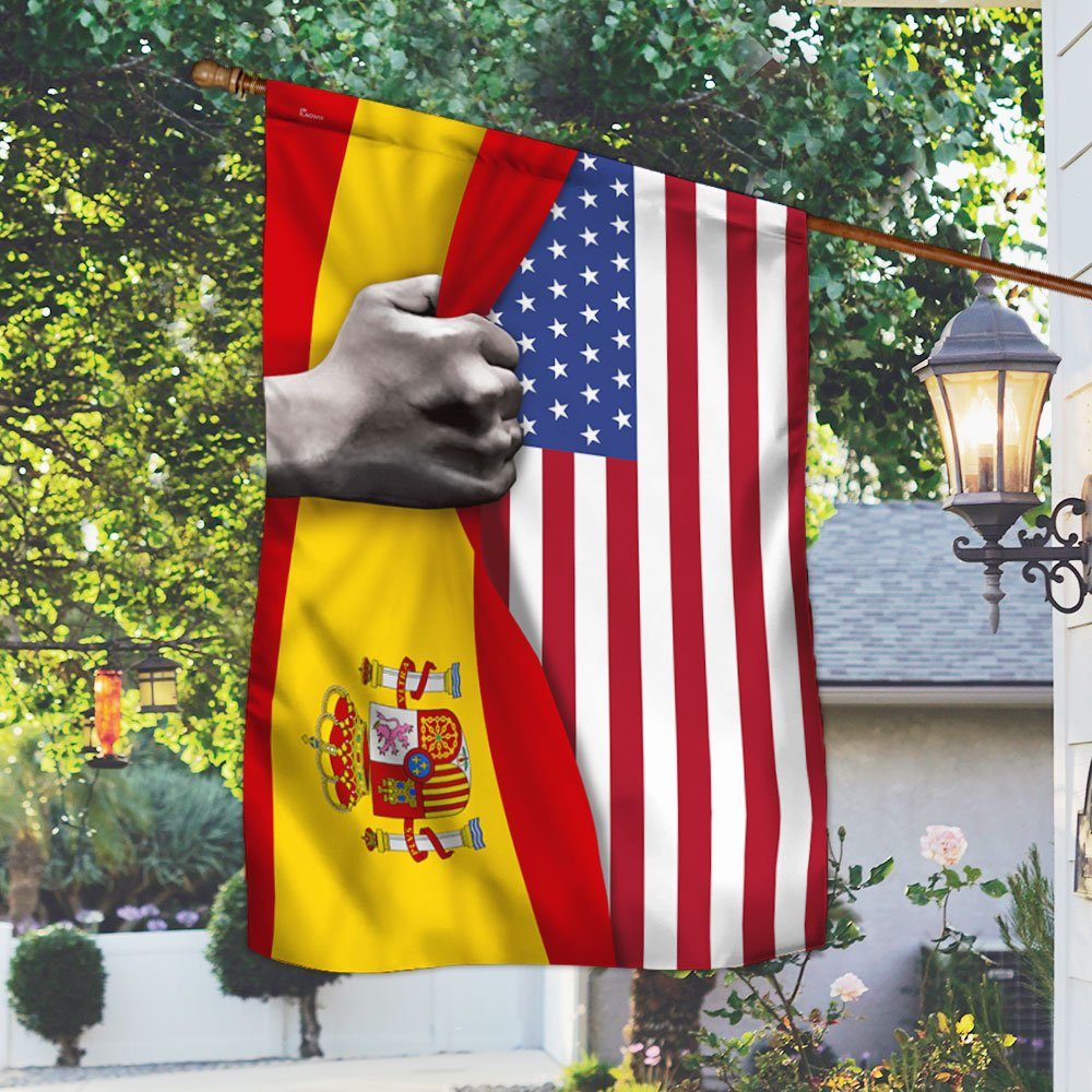 Spanish And American Flag TQN822F