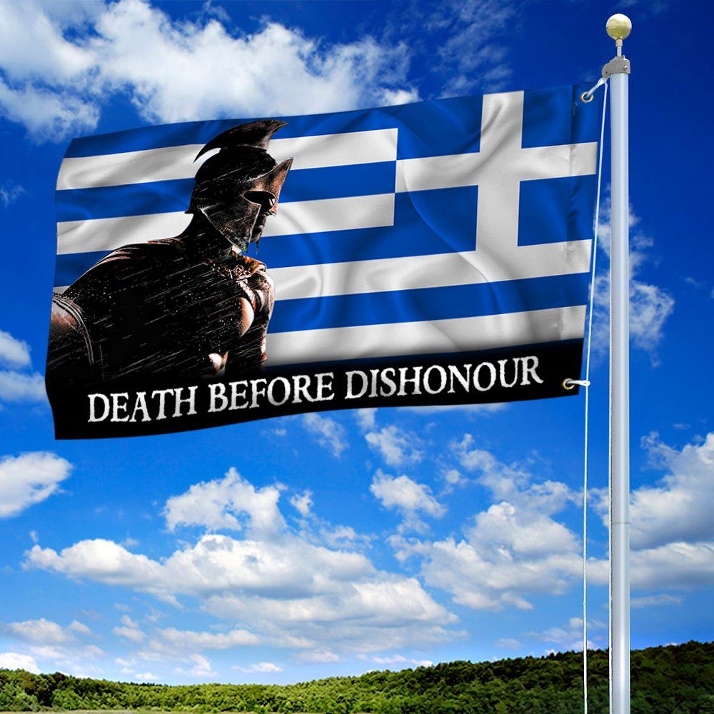 Spartan Flag Warrior Greece Flag TRL1386GF