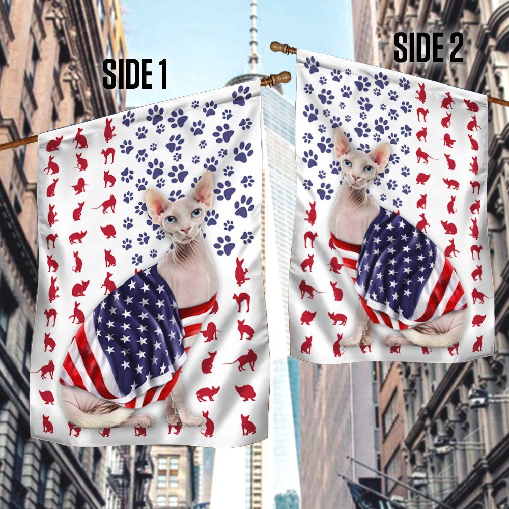 Sphynx Cat American Flag DDH2611Fv37