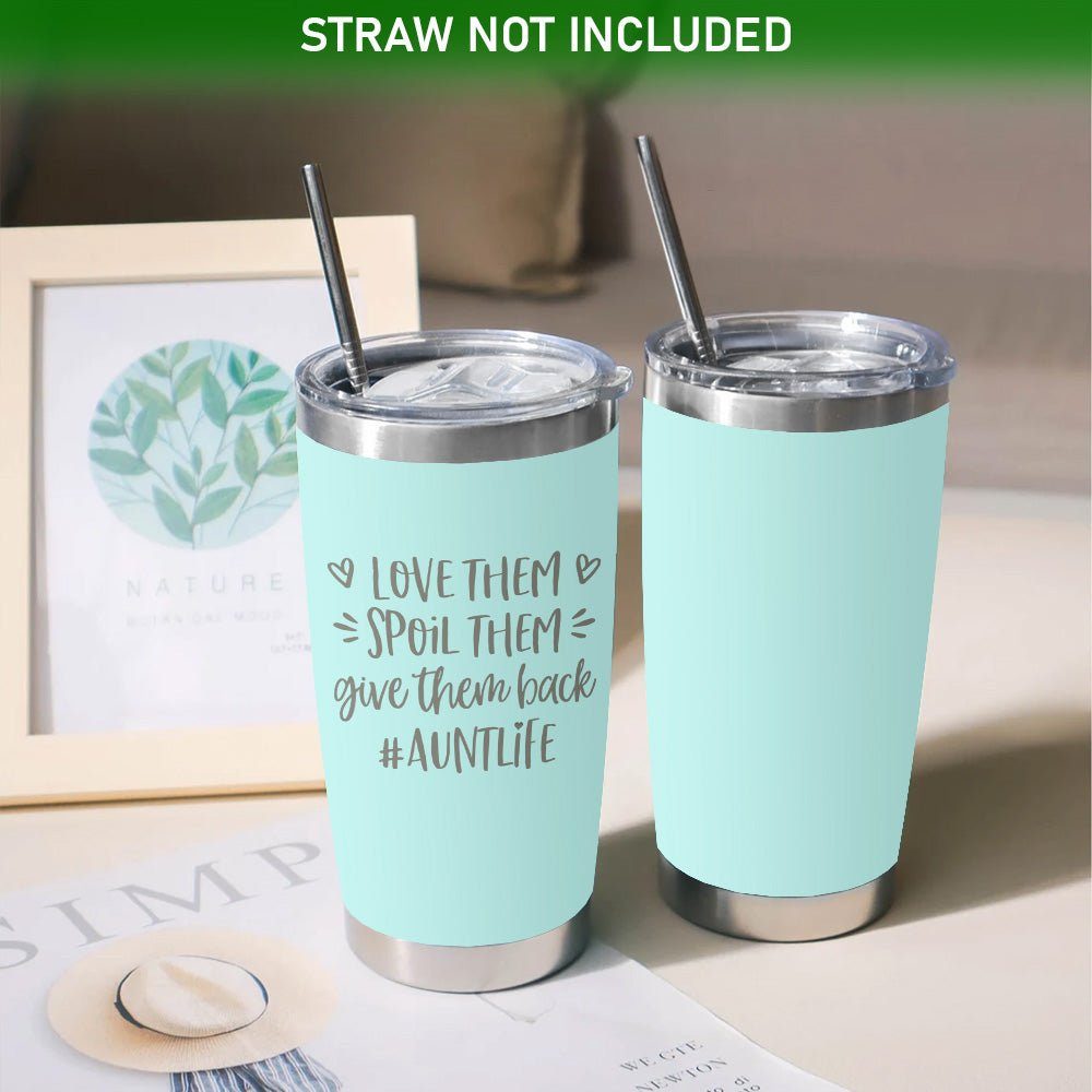 Spoiled Aunt Gift 20oz Tumbler Mint