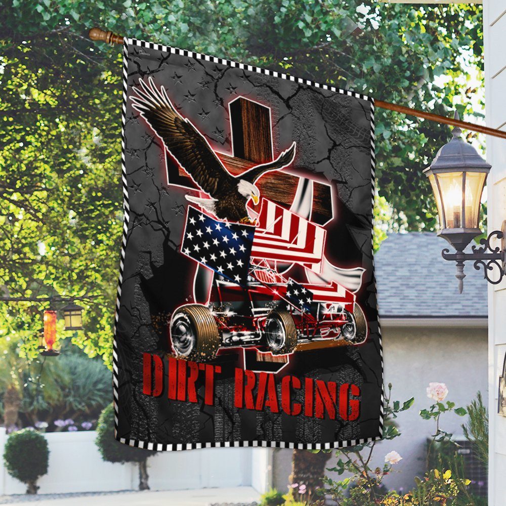 Sprint Car Flag Dirt Racing BNT176F