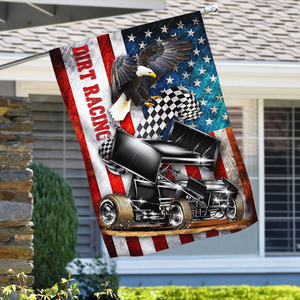 Sprint Car Racing American Flag THH3168F