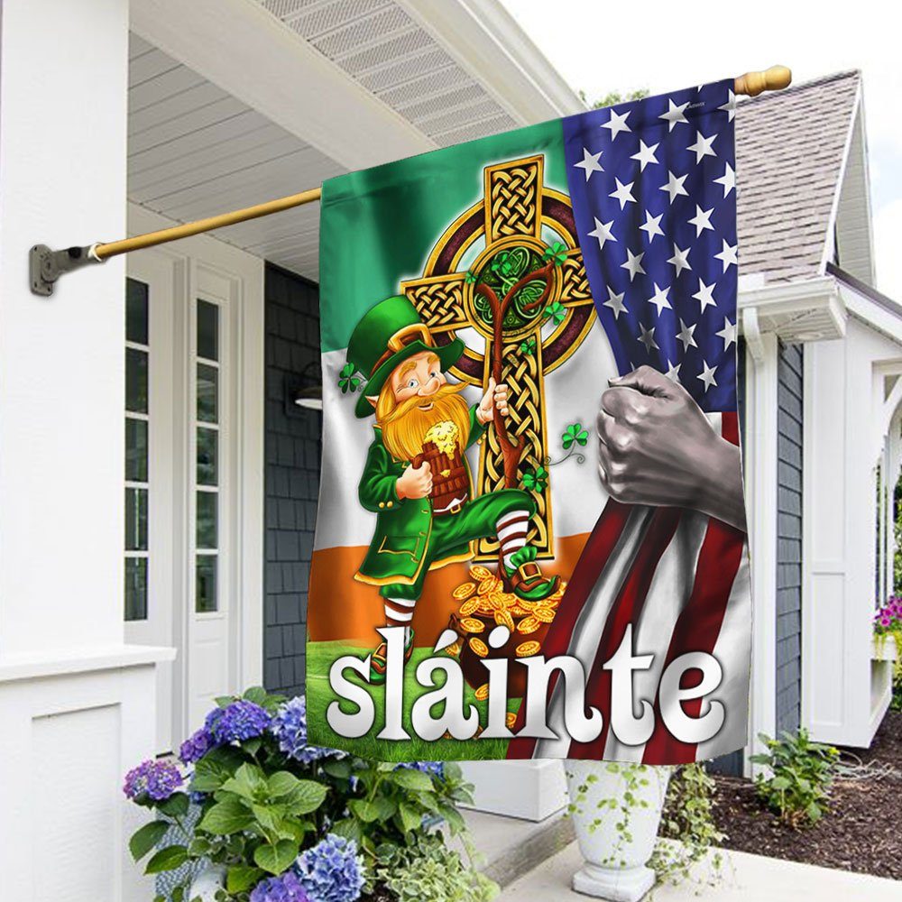 St Patrick Irish Leprechaun Flag DBD3245F