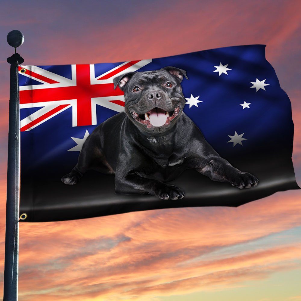 Staffordshire Bull Terrier Dog Australian Grommet Flag QNN576GFv1