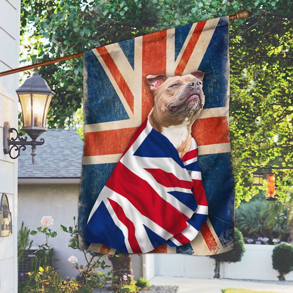 Staffordshire Bull Terrier Flag Patriotic Dog ANL08Fv4