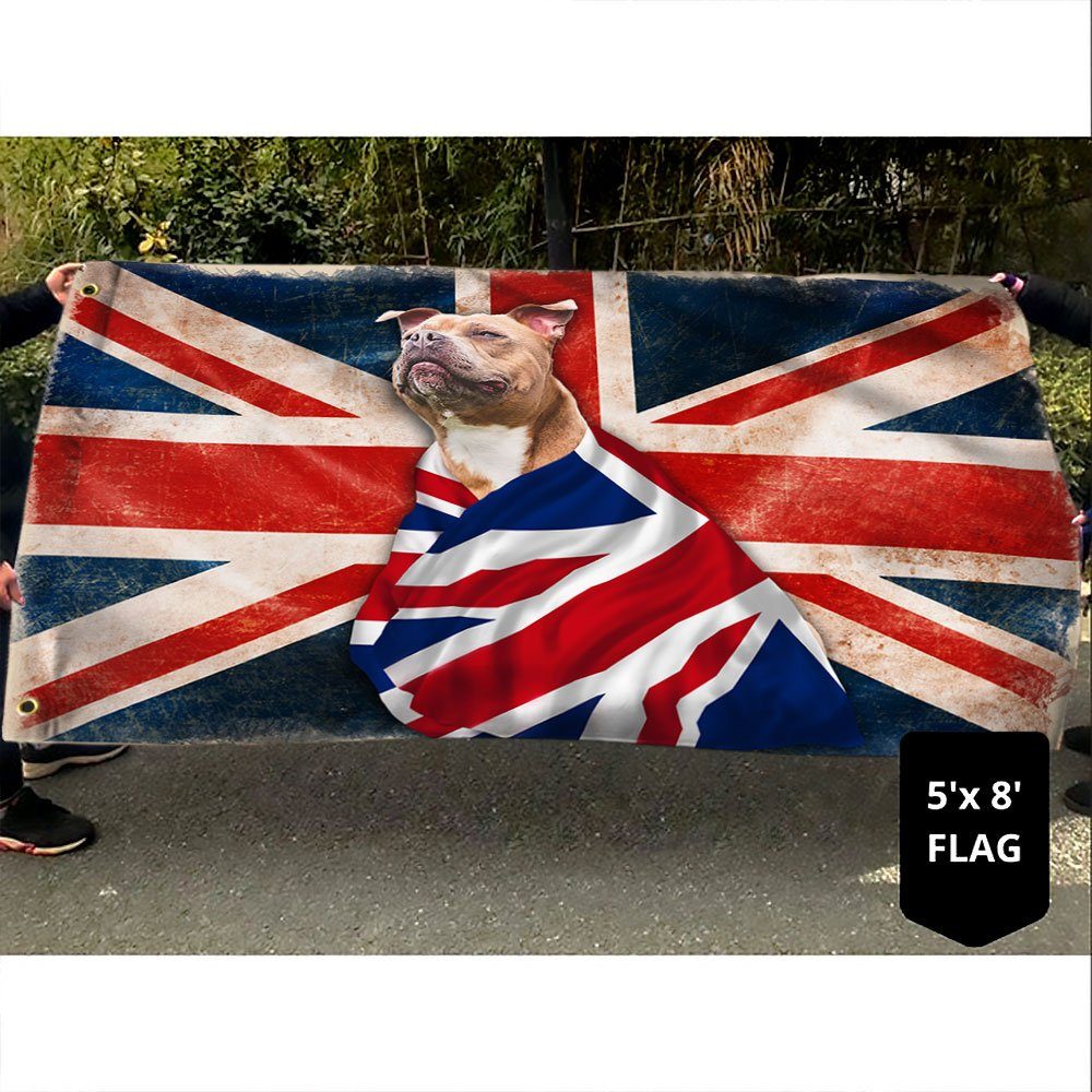 Staffordshire Bull Terrier Grommet Flag Patriotic Dog ANL08GFv4