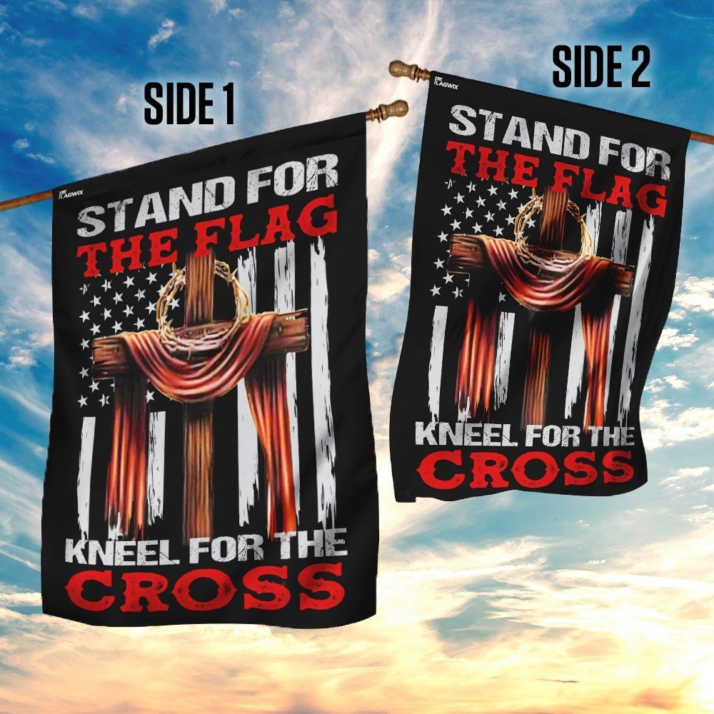 Stand For The Flag Kneel For The Cross Flag