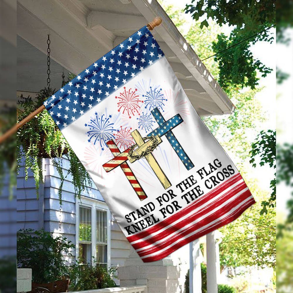 Stand For The Flag Kneel For The Cross Flag