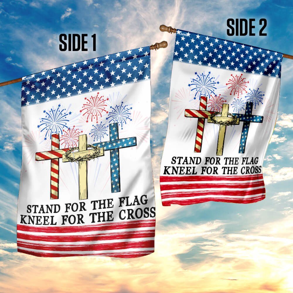 Stand For The Flag Kneel For The Cross Flag