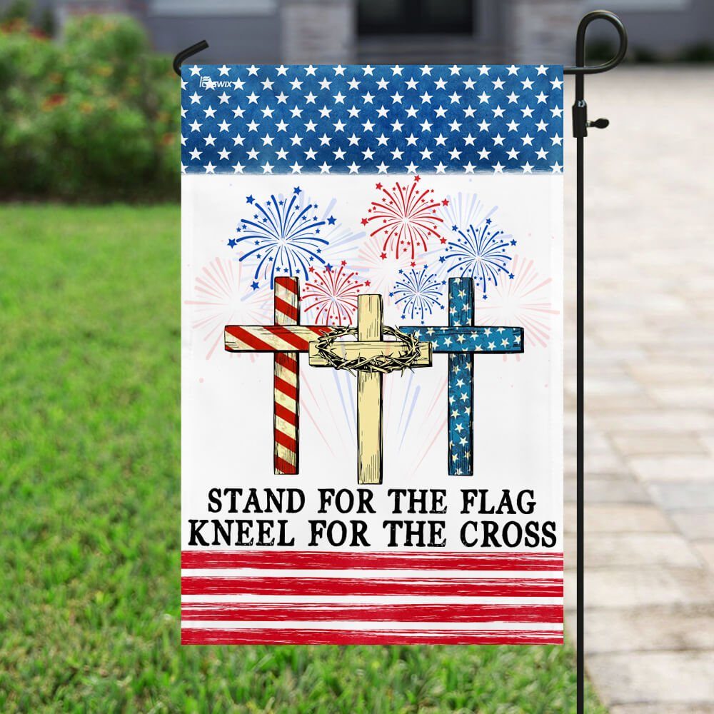 Stand For The Flag Kneel For The Cross Flag