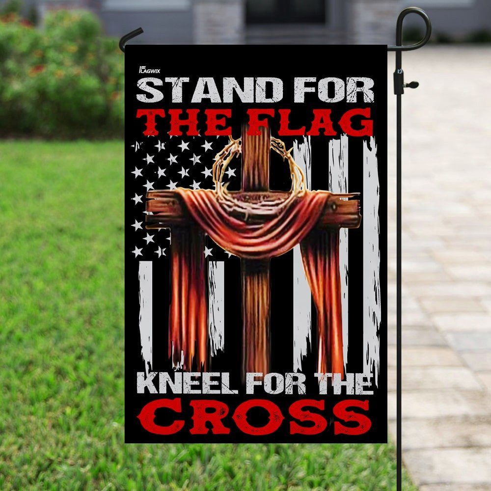 Stand For The Flag Kneel For The Cross Flag