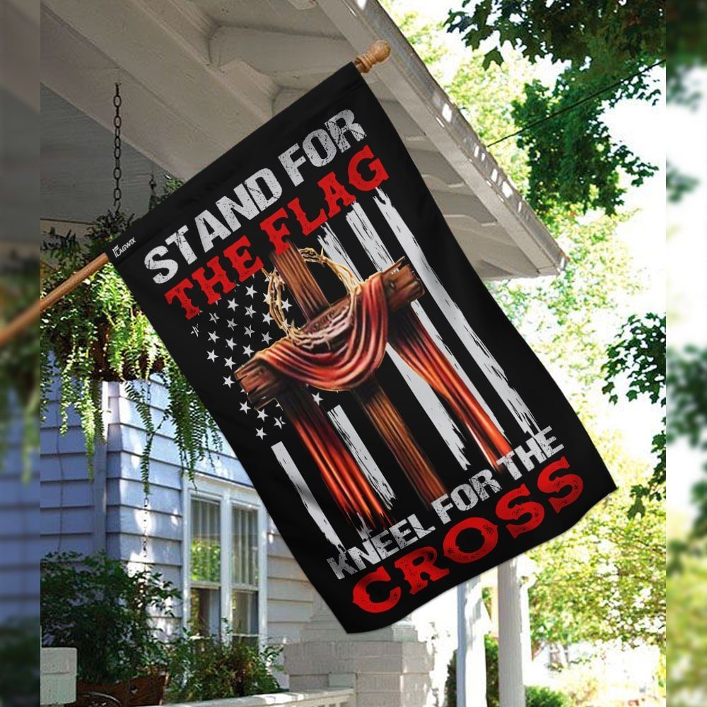 Stand For The Flag Kneel For The Cross Flag