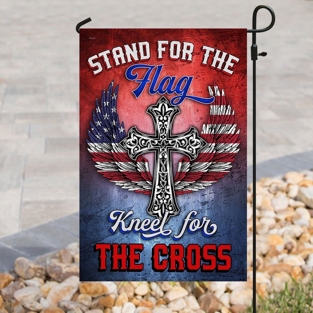 Stand For The Flag Kneel For The Cross Flag QNk327F Stand For The Flag Kneel For The Cross Flag QNk327F